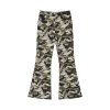 Camo Workwear Casual Split Slim-Fit Flared Wide-Leg Retro Chic Long Pants for Women - Trendy Y2K Fashion