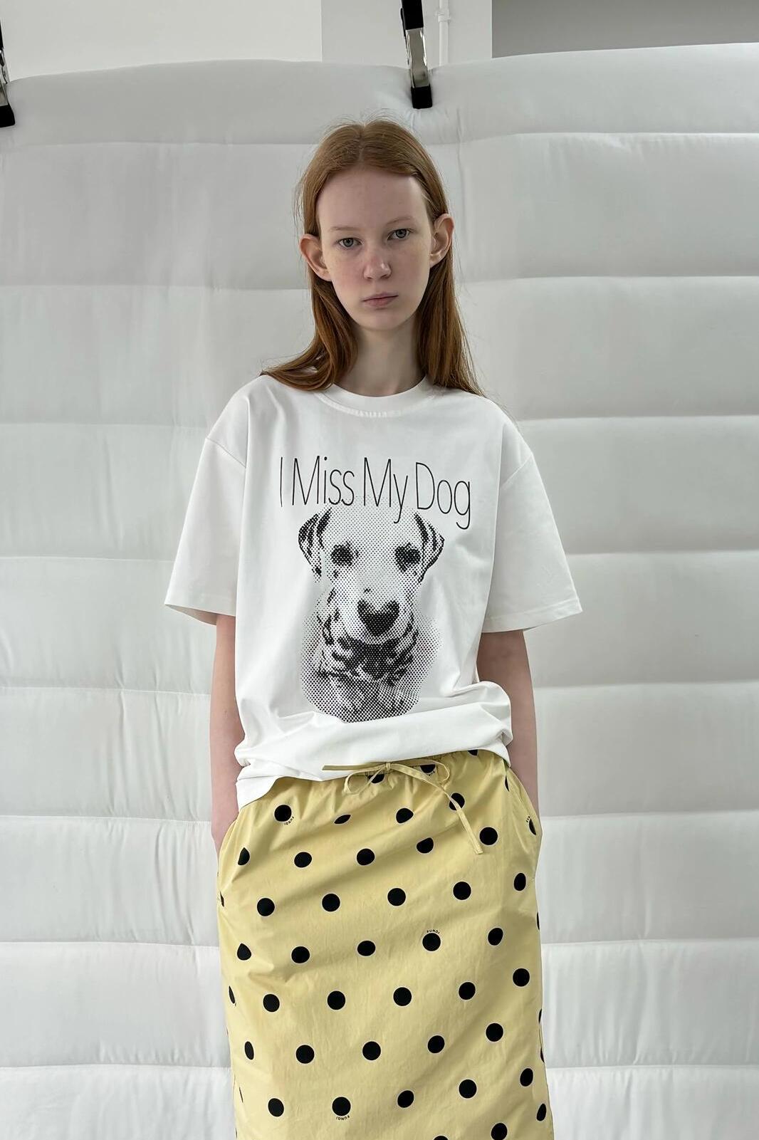 Casual Korean Style Cartoon Cat & Dog Print Short Sleeve T-Shirt for Women - Versatile Minimalist Pure Cotton Top Casual Korean Style Cartoon Cat & Dog Print Short Sleeve T-Shirt for Women - Versatile Minimalist Pure Cotton Top