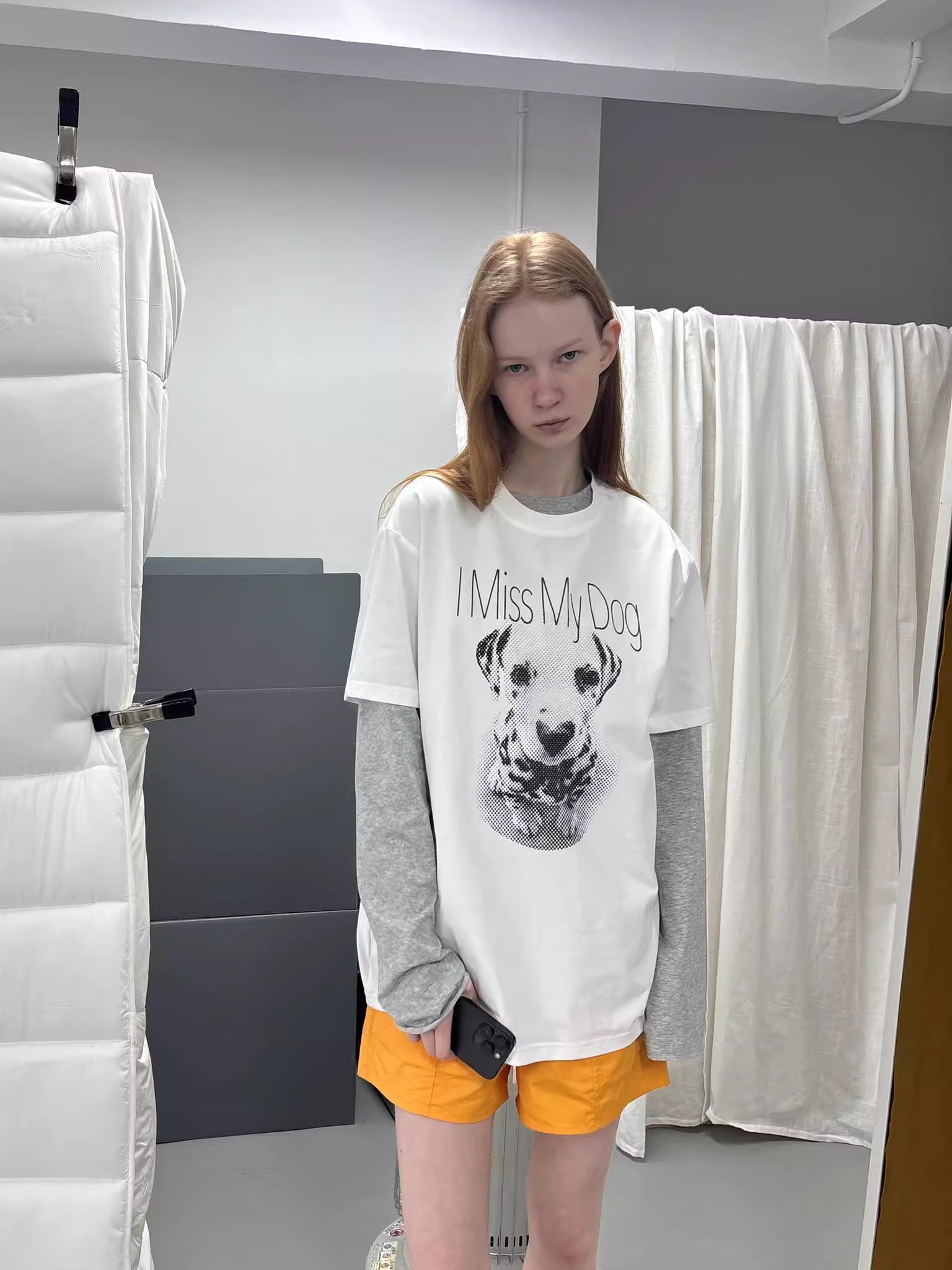 Casual Korean Style Cartoon Cat & Dog Print Short Sleeve T-Shirt for Women - Versatile Minimalist Pure Cotton Top Casual Korean Style Cartoon Cat & Dog Print Short Sleeve T-Shirt for Women - Versatile Minimalist Pure Cotton Top