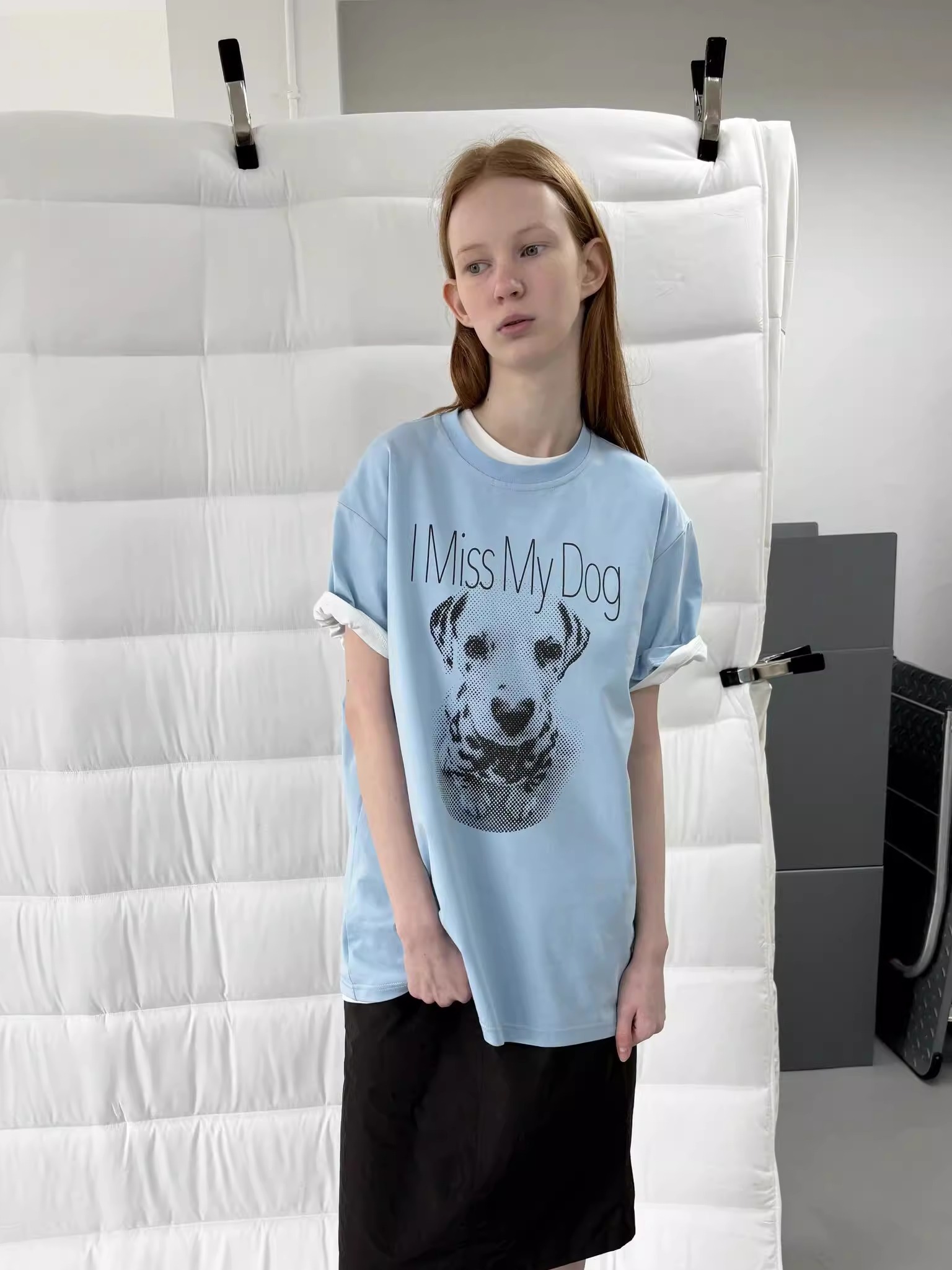 Casual Korean Style Cartoon Cat & Dog Print Short Sleeve T-Shirt for Women - Versatile Minimalist Pure Cotton Top Casual Korean Style Cartoon Cat & Dog Print Short Sleeve T-Shirt for Women - Versatile Minimalist Pure Cotton Top