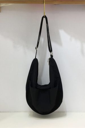 Casual Nylon Canvas Dumpling Bag in Japanese and Korean Style for Commuting - Small Crossbody Shoulder Bag