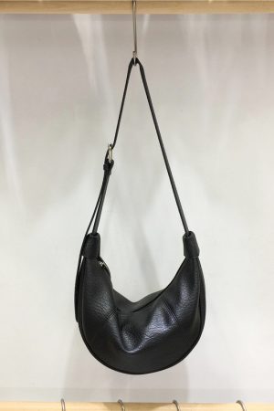 Casual Solid Color Soft Leather Croissant Dumpling Bag - Versatile Shoulder Crossbody Bag for Everyday Style