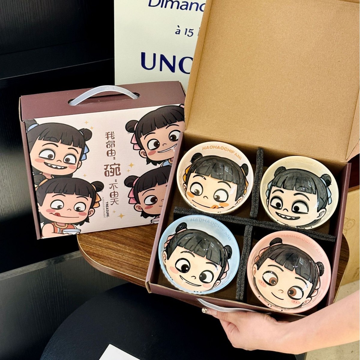 Ceramic Rice Bowl Set - Colorful Underglaze Dessert and Ice Cream Bowls for Kids - High-Value Tableware for Home Dining Ceramic Rice Bowl Set - Colorful Underglaze Dessert and Ice Cream Bowls for Kids - High-Value Tableware for Home Dining