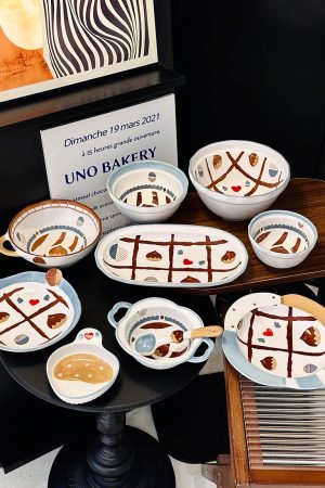 Charming 5-Inch Ceramic Rice Bowl for Girls, High-Quality Ice Cream Dessert Bowl, Sweet Soup Bowl for Everyday Use