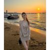 Charming Thai-Inspired Bodycon Dress for Women, Plunging Neckline, Tie Backless Design, Short Length, Trendy Summer Style