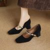 Chic French Style Mary Jane Loafers for Women - Versatile Shallow Mouth Italian-Inspired Single Shoes