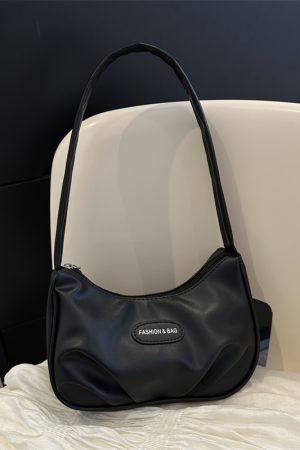 Chic Women's White Baguette Shoulder Bag - Versatile French Style Underarm Bag for Summer 2025