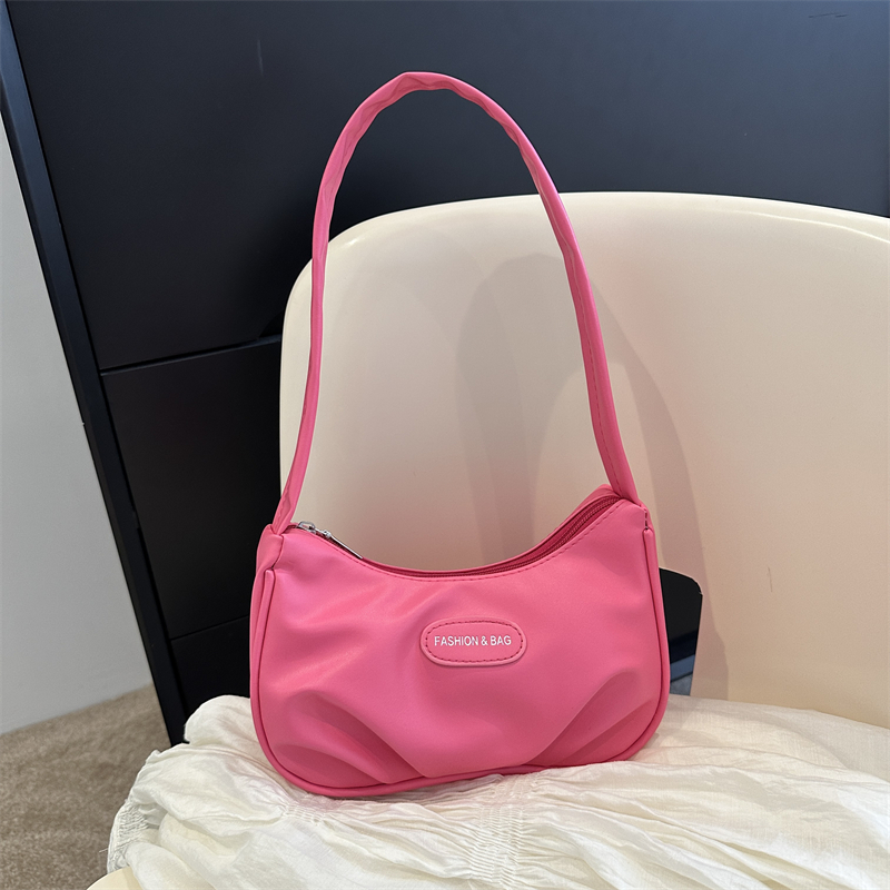 Chic Women's White Baguette Shoulder Bag - Versatile French Style Underarm Bag for Summer 2025 Chic Women's White Baguette Shoulder Bag - Versatile French Style Underarm Bag for Summer 2025