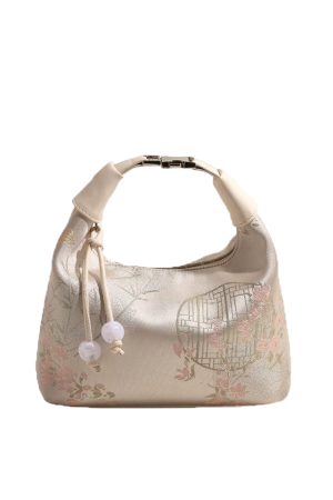 Chinese Style Handheld Embroidery Underarm Bag - High-End Women's Crossbody Bag with National Wind Design