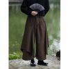 Chinese-Style Layered Retro Trousers for Men and Women - Loose Draped Long Pants for a High-End National Look