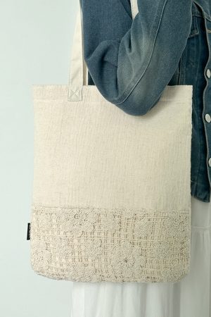 Chinese-Style Zen Canvas Tote Bag 2024 - Large Capacity Shoulder Bag for Commuting and Versatile Everyday Use