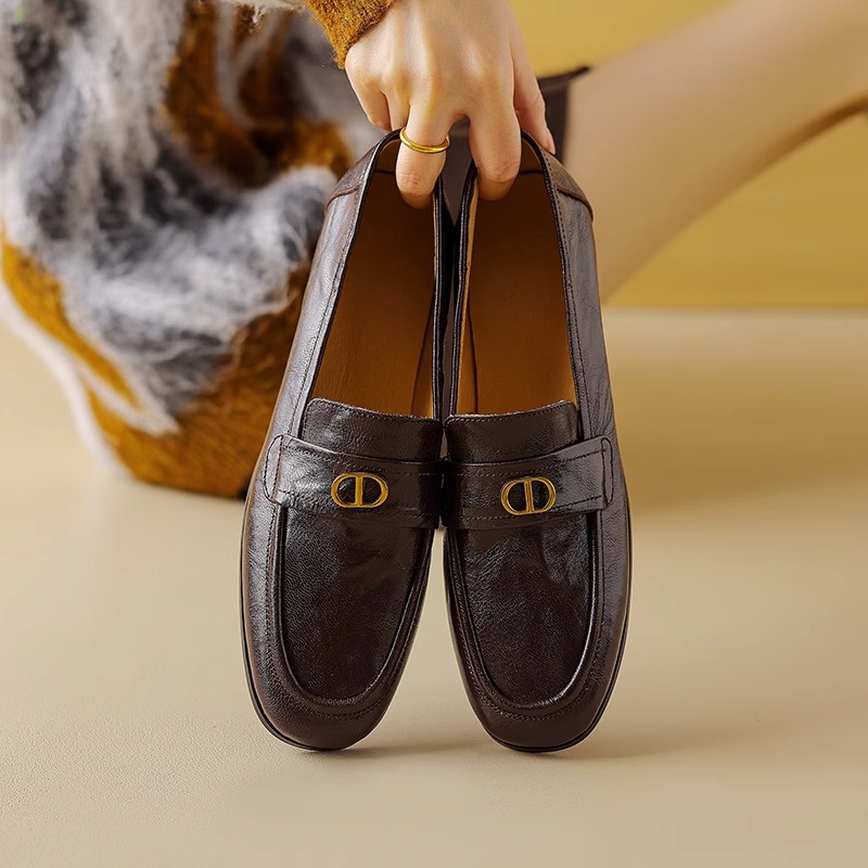 Chunky Heel Retro Loafers - Italian-Style Soft Sole Comfortable Shoes for Spring and Autumn Chunky Heel Retro Loafers - Italian-Style Soft Sole Comfortable Shoes for Spring and Autumn