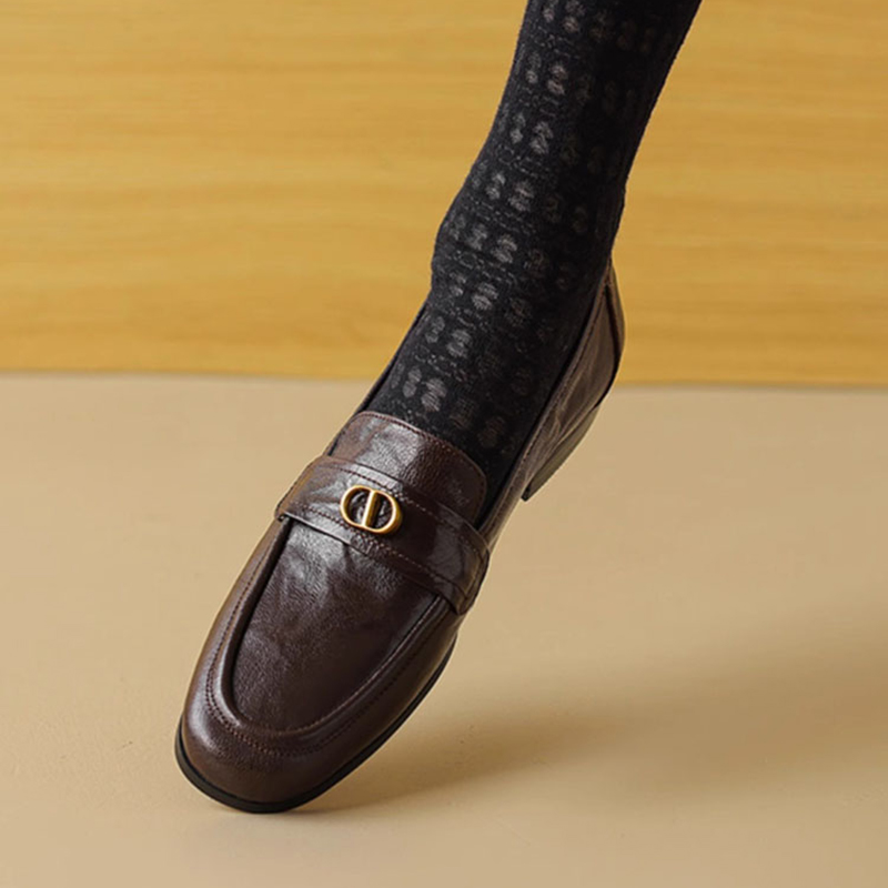 Chunky Heel Retro Loafers - Italian-Style Soft Sole Comfortable Shoes for Spring and Autumn Chunky Heel Retro Loafers - Italian-Style Soft Sole Comfortable Shoes for Spring and Autumn