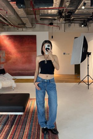 Classic American Low Waist Slim Straight Fit Butt-Hugging Jeans in ICVIBE Cone Fabric - Trendy Y2K Style Denim