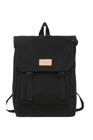 Classic Black Double Shoulder Backpack for Women - Versatile Casual Laptop Bag for Sports and Outdoor Activities