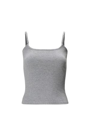 Classic Knitted Ribbed Fitted Tank Top - Versatile Basic Vest for Casual Wear, 90s Style, Essential Wardrobe Staple