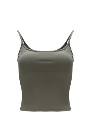 Classic Padded Strap Tank Top with Double-Layer Design for Slim Fit and Side Breast Coverage - Perfect for Y2K and Everyday Style