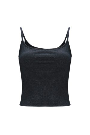 Classic Padded Strap Tank Top with Double-Layer Design for Slim Fit and Side Breast Coverage - Perfect for Y2K and Everyday Style