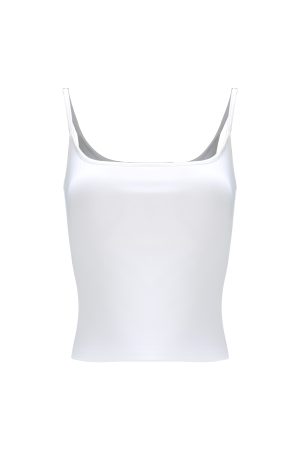 Classic Padded Strap Tank Top with Double-Layer Design for Slim Fit and Side Breast Coverage - Perfect for Y2K and Everyday Style