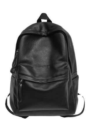 Classic Retro Unisex Soft Leather Backpack - Waterproof Solid Color Laptop Bag for Students and Daily Use