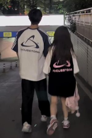 Color-Block Short Sleeve T-Shirt for Girls - Three-Stripe Raglan Design, Summer Fashion for Middle and High School Students