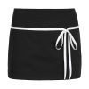 Color-Blocking Low-Waist Black Short Skirt for Women - Slim-Fit Minimalist Korean Style Pencil Skirt