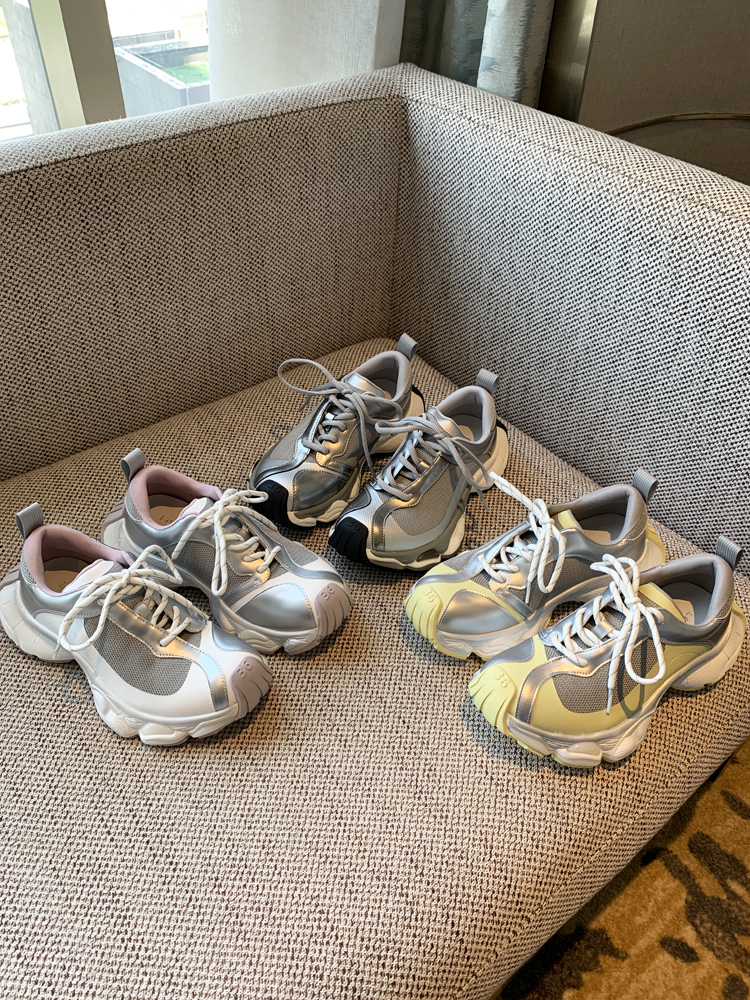 Color-Blocking Thick-Soled Dad Shoes for Women, Trendy 2025 Lace-Up Mesh Casual Sneakers, Versatile Y2K Style Sports Footwear Color-Blocking Thick-Soled Dad Shoes for Women, Trendy 2025 Lace-Up Mesh Casual Sneakers, Versatile Y2K Style Sports Footwear