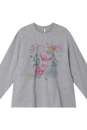 Colorful Panda Print Loose Fit T-Shirt for Women - Summer Short and Long Sleeve Top, Petite Style, Cute Casual Wear