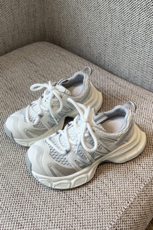 Colorful Thick-Soled Dad Shoes for Women - 2025 New Style Height-Increasing Mesh Casual Sports Sneakers