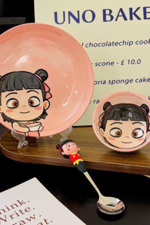 Colorful Underglaze Ceramic Dinner Plate Set - Elegant Tableware for Home, 2025 Model, Unique Design, Perfect for Dining and Decor