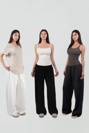 Comfortable Cool Feel Straight-Leg Casual Long Pants for Men - Versatile Everyday Wear in Trendy 90s Style