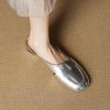 Comfortable Open-Toe Leather Sandals for Women - Breathable Flat Slippers, Italian Style Fashion