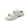 Comfortable Women's Summer Sandals with French Mid-Heel, Thick Soft Sole, Italian Corso Venezia Style for Outdoor Wear