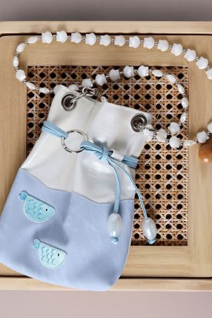 Compact Beaded Fish Tank Bag for Women - 2025 Summer Crossbody Phone Bag, Cute Small Shoulder Bag