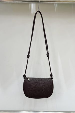 Compact Soft Leather Lychee Pattern Crossbody Bag - Cute Lightweight Versatile Shoulder Phone Bag for Spring and Summer