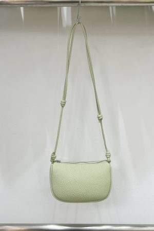 Compact Soft Leather Lychee Pattern Crossbody Bag - Cute Lightweight Versatile Shoulder Phone Bag for Spring and Summer