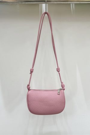 Compact Soft Leather Lychee Pattern Crossbody Bag - Cute Lightweight Versatile Shoulder Phone Bag for Spring and Summer