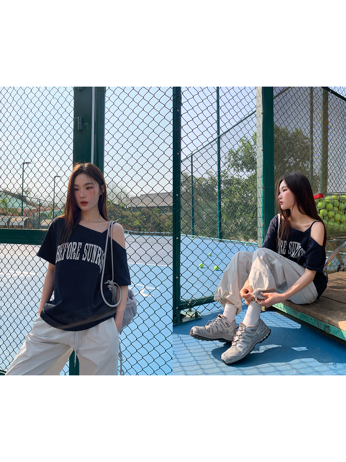 Contrast Color Letter Print Asymmetrical Shoulder Short Sleeve T-Shirt for Women - Summer 2025 Casual Versatile Top, Y2K Style Contrast Color Letter Print Asymmetrical Shoulder Short Sleeve T-Shirt for Women - Summer 2025 Casual Versatile Top, Y2K Style