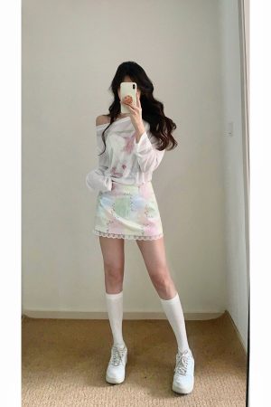 Cool Summer Tencel Printed Loose T-Shirt for Sun Protection - Trendy Mid-Length Top for Spring/Summer Style