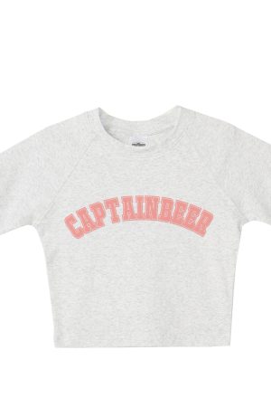 Cropped Jazz Dance T-Shirt for Women - Sweet and Spicy Team Captain Design, Summer Hot Girl Style, 90s Inspired Top