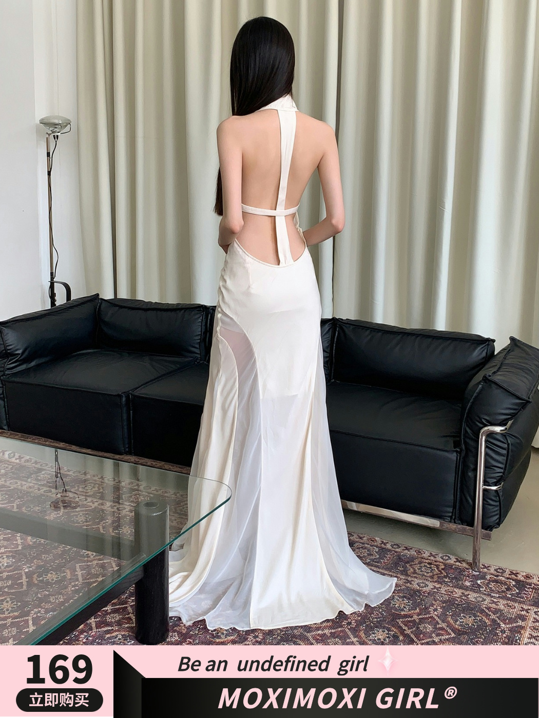 Cross-Back Sleeveless Dress - High-End Seaside Goddess Look for Vacation, Elegant Design with Coastal Vibes Cross-Back Sleeveless Dress - High-End Seaside Goddess Look for Vacation, Elegant Design with Coastal Vibes