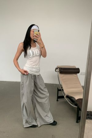 Cross-Back Tank Dress in Semi-Transparent Tencel with Dollcore Print, High Comfort Stretch Fabric for Aesthetic Style