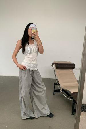 Cross-Back Tank Dress in Semi-Transparent Tencel with Dollcore Print, High Comfort Stretch Fabric for Aesthetic Style