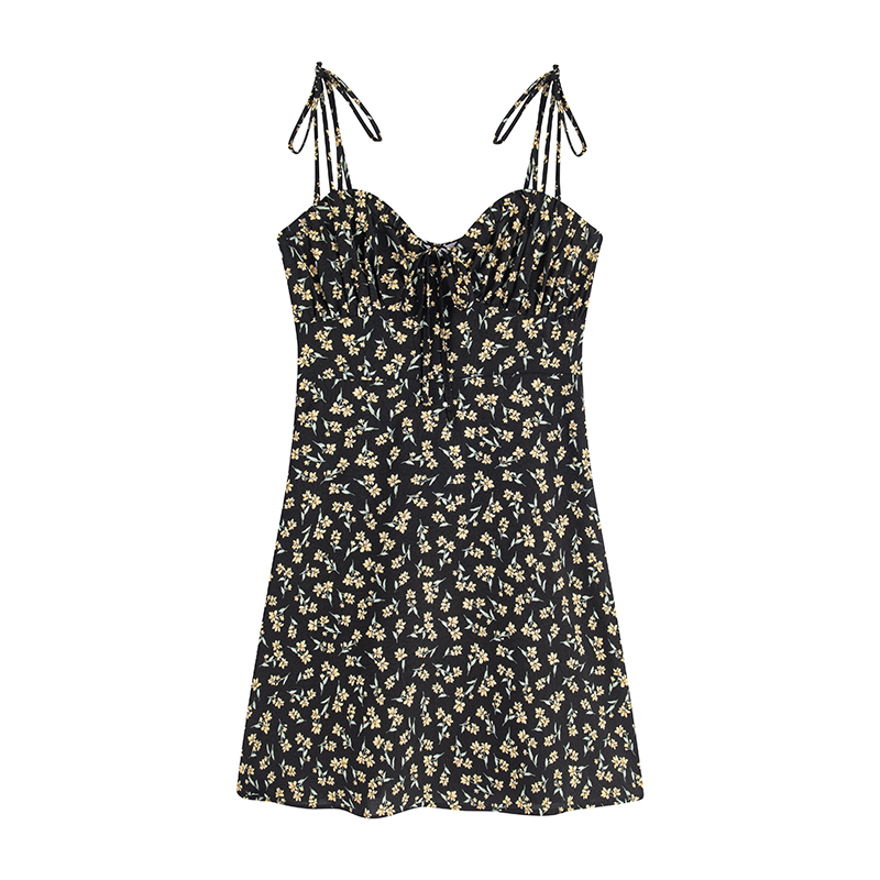 Curvy Floral Tea Break Slimming Sexy Waist-Defined Sling Dress - 90s Inspired Summer Fashion Curvy Floral Tea Break Slimming Sexy Waist-Defined Sling Dress - 90s Inspired Summer Fashion