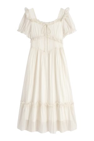 Curvy Love Story French Fairy Dress for Girls - Slimming Fit, Sweet Style, 90s Inspired Fashion