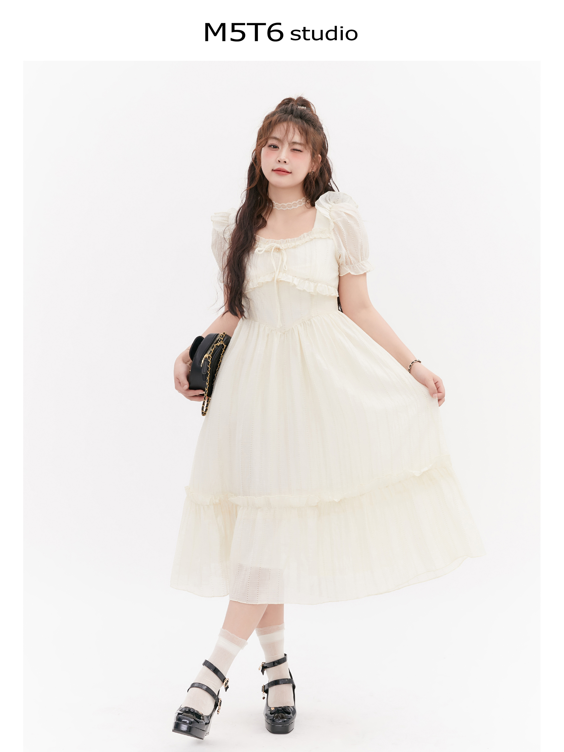 Curvy Love Story French Fairy Dress for Girls - Slimming Fit, Sweet Style, 90s Inspired Fashion Curvy Love Story French Fairy Dress for Girls - Slimming Fit, Sweet Style, 90s Inspired Fashion