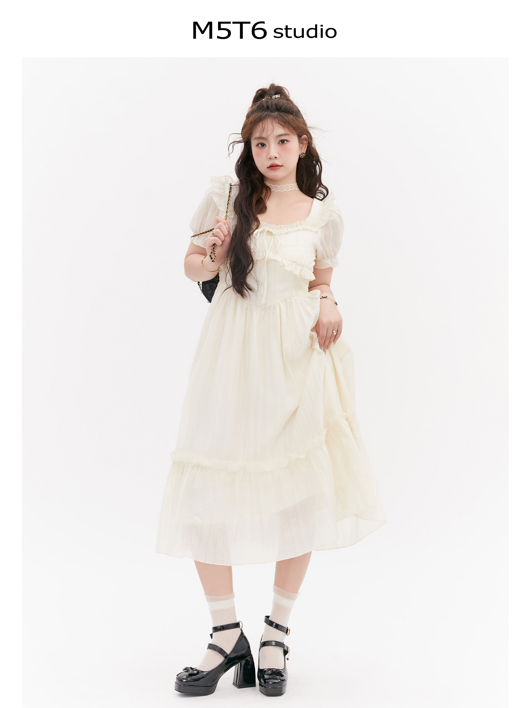 Curvy Love Story French Fairy Dress for Girls - Slimming Fit, Sweet Style, 90s Inspired Fashion Curvy Love Story French Fairy Dress for Girls - Slimming Fit, Sweet Style, 90s Inspired Fashion