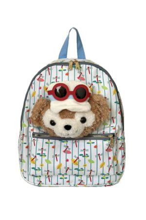 Cute Cartoon Duffy Bear Backpack - Soft Large Capacity School Bag for Girls - Trendy 2024 Style