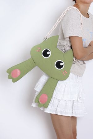 Cute Cat Face Covering Crossbody Bag for Girls - Niche Design, Perfect Birthday Gift for Spring and Summer Fashion