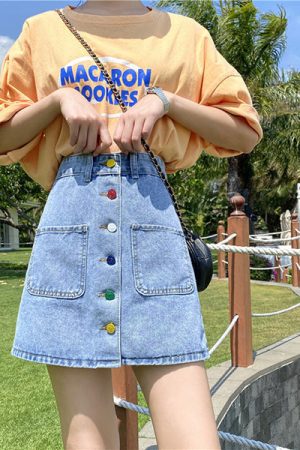 Cute Everyday Outfits, Outfit Inspo Casual 2.0 Artsy Denim Skirt
